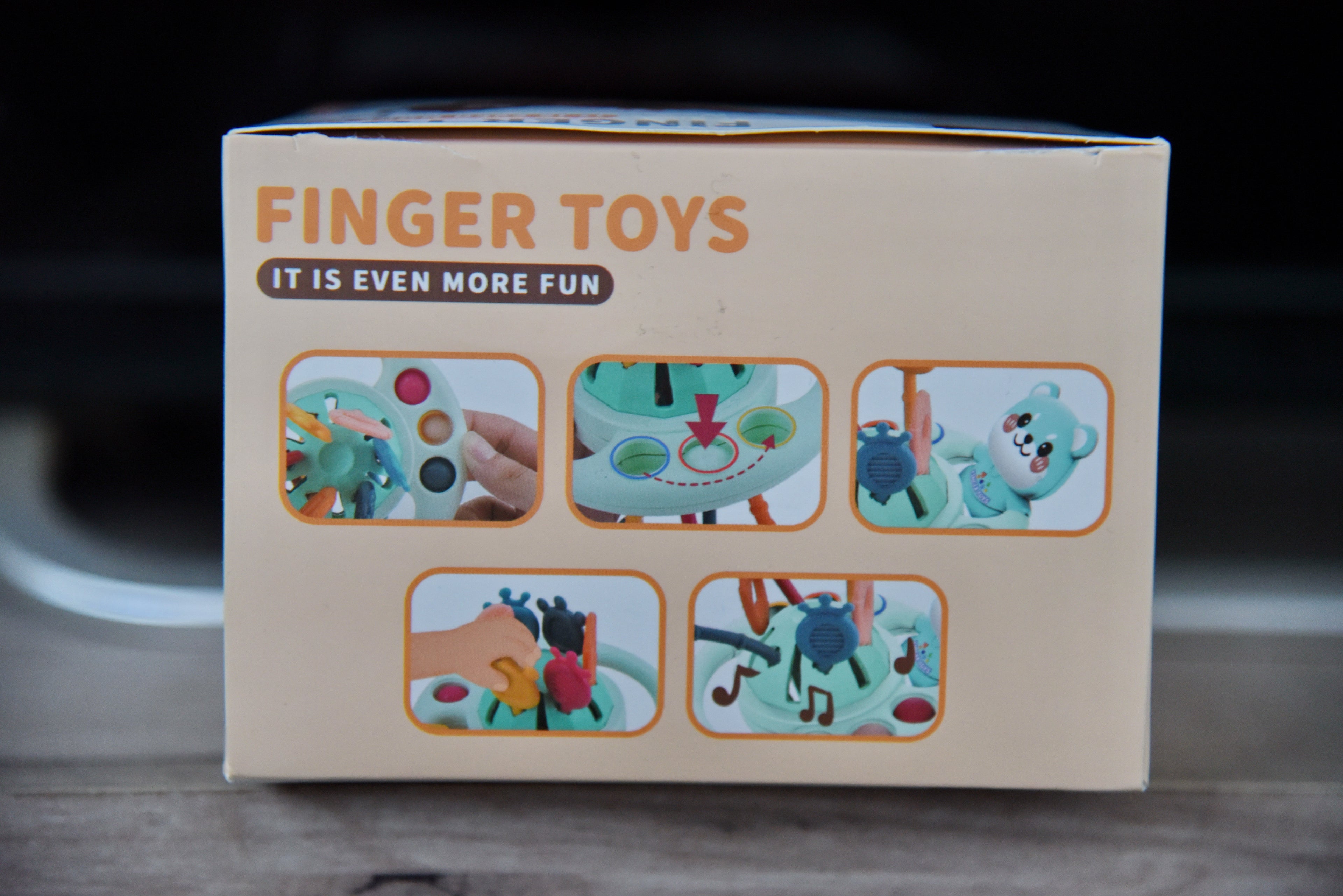 🐻 Montessori 2u1 glodalica i zvečka – interaktivna igračka za bebe